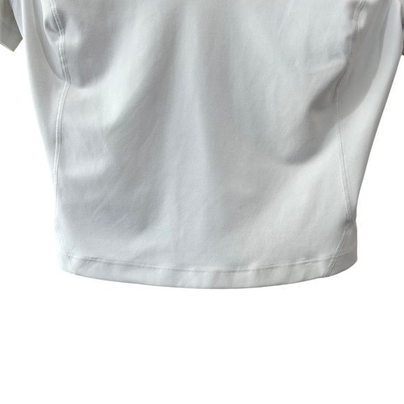 Lululemon women’s Align T-Shirt 6 white short sleeve cropped stretch yoga gym - Picture 5 of 6
